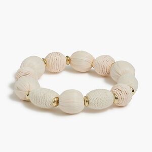 J. Crew Wrapped Bracelet in Natural Raffia